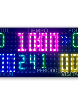 Marcador Deportivo LED de Basquetbol Pequeño RGB 3
